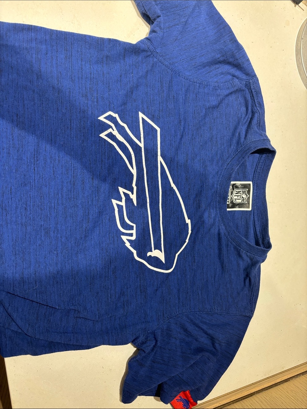 NFL Buffalo Bills Royal Blue Short Sleeve Tee with White Team Logo